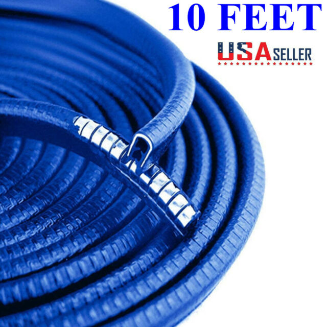 10 Feet Car Door Edge Guard Moulding Trim Strip Metal Rubber Seal Protector Blue