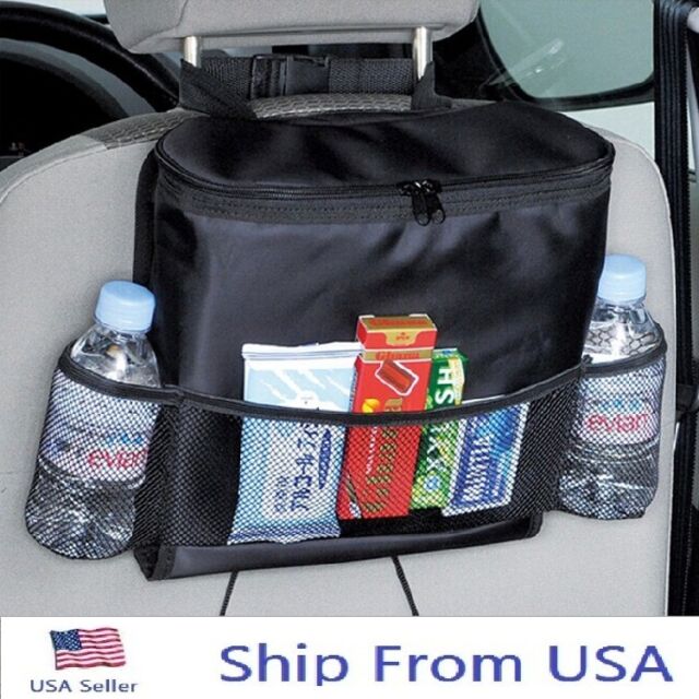  Car Seat Back Storage Bag Organizer Food Drink Carry Holder Warm Cold Keeping