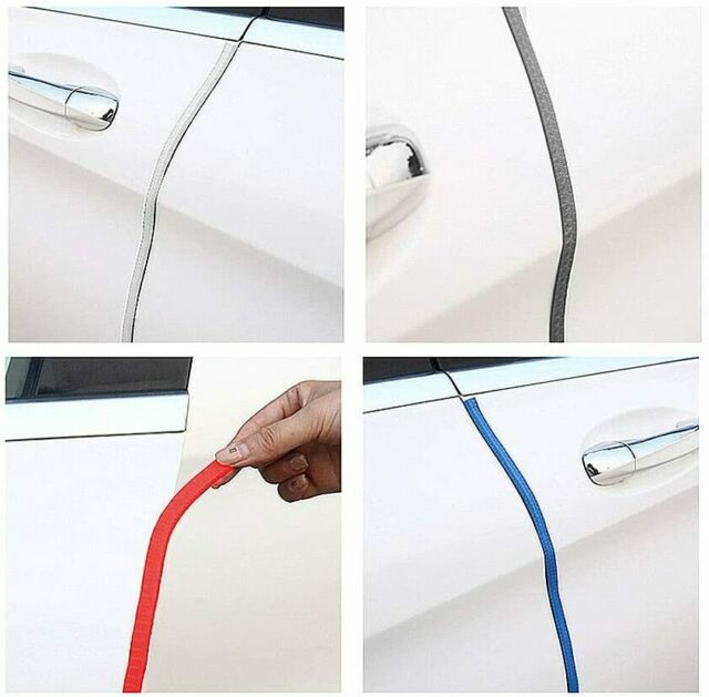 10Ft Car Door Edge Guard Moulding Trim Rubber Seal Strip Scratch Protector White