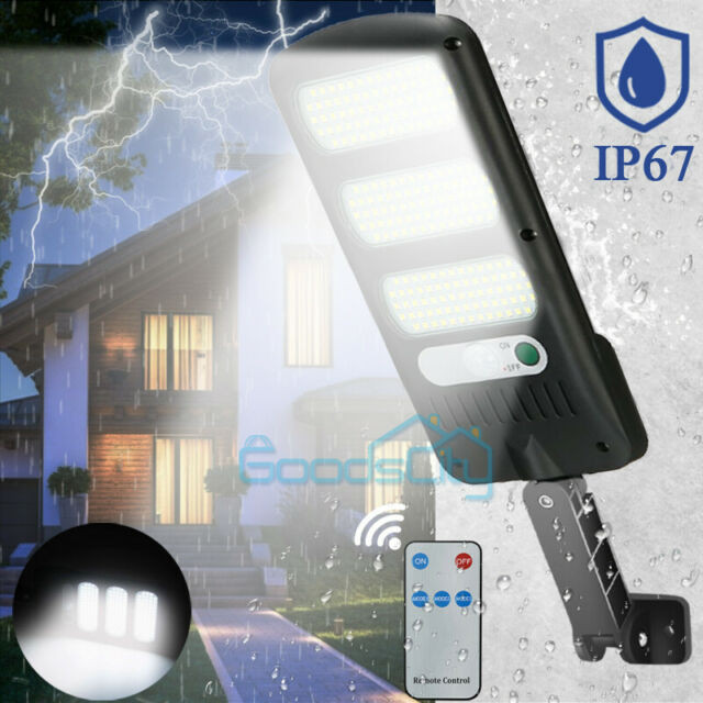 4300LM 213LED Outdoor Solar Street Wall Light Sensor PIR Motion LED Lamp+Remote