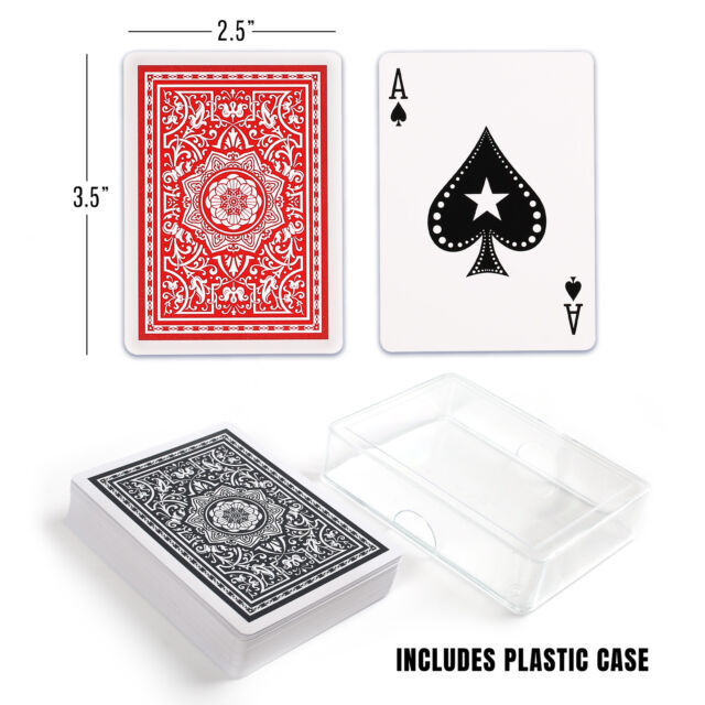 Plastic Playing Cards 100% Waterproof Playing Cards, Poker Cards 2 Decks of Card