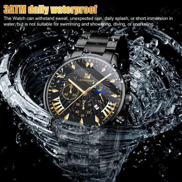 Men's Watch Relojes De Hombre Stainless Steel Quartz Luminous Classic WristWatch