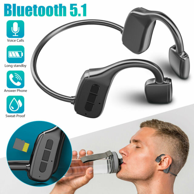 Bone Conduction Headphones Bluetooth 5.1 Wireless Earbuds Outdoor Sport Headset