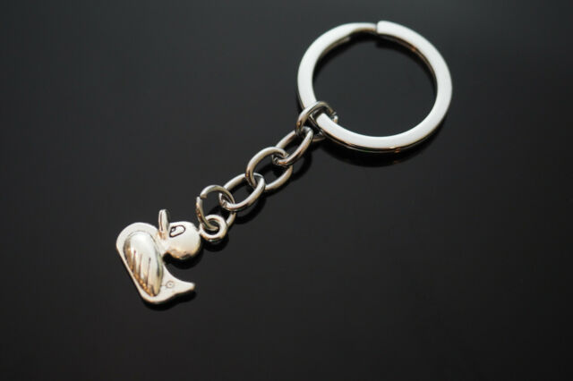 Rubber Duckie Duck Shaped Pendant Charm Keychain Gift