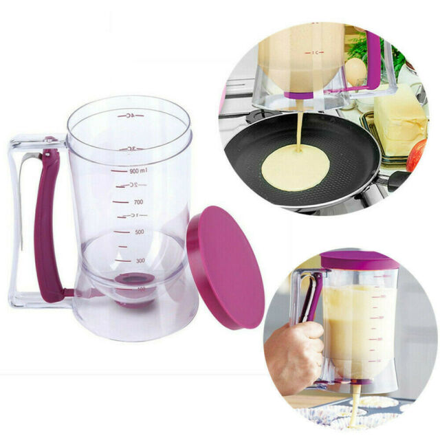 900ML Pancake Baking Batter Dispenser Measuring Cup Muffin Cream Separating Tool