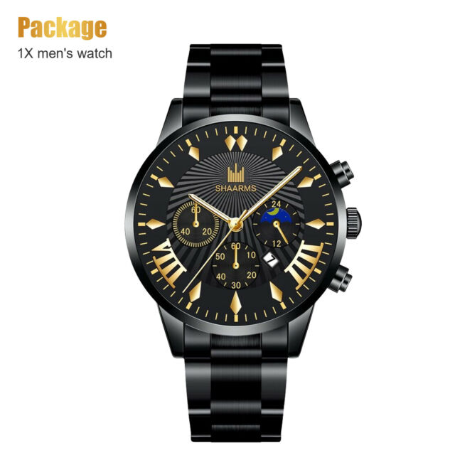 Men's Watch Relojes De Hombre Stainless Steel Quartz Luminous Classic WristWatch