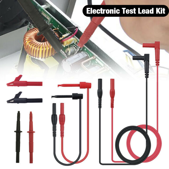 8Pieces Multimeter Test Lead Kit for Fluke Meter Electrical Alligator Clip Probe Kit