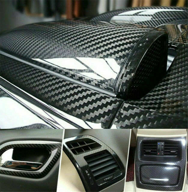 Auto Accessories 7D Glossy Carbon Fiber Vinyl Film Car Interior Wrap Stickers