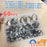 US 60 Pieces Adjustable Hose Clamps Worm Gear Stainless Steel Clamp Assortment