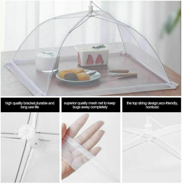 2Pack 16" Kitchen Food Cover Picnic Barbecue Party Fly Mosquito Mesh Net Tent US