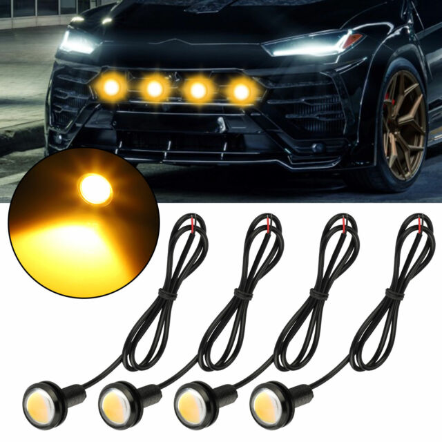 4pcs LED Amber Grille Lighting Kit Universal ForTruck SUV Ford SVT Raptor Style