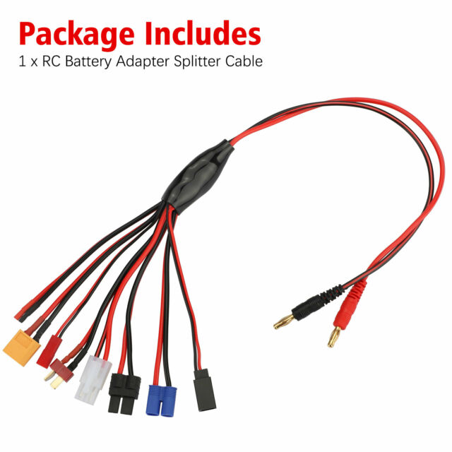 8 IN 1 RC Lipo Battery Charging Multi Charger Plug Connector Adapter Lead Cable