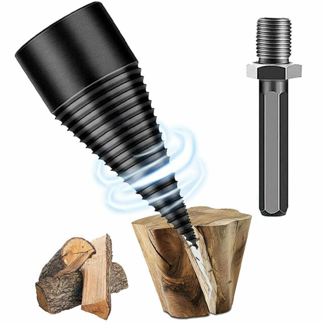 High Speed Twist Firewood Drill Bit Wood Splitter Screw Splitting Cone Driver