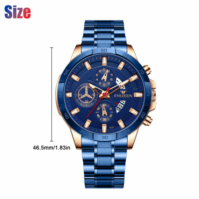 Waterproof Men's Watch Relojes De Hombre  Stainless Steel Classic Quartz Watches