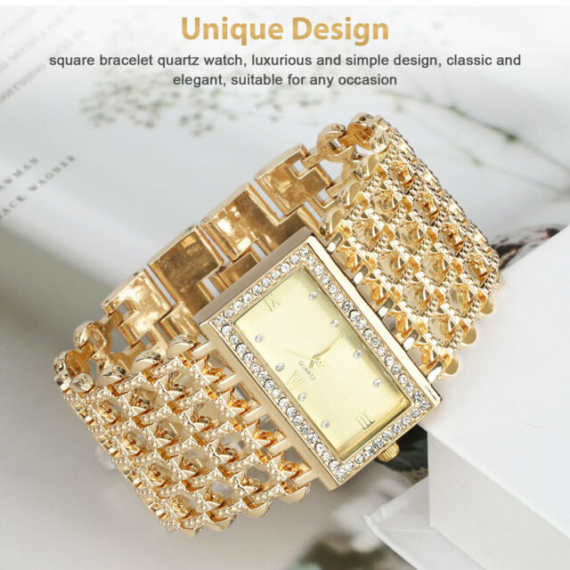 Fashion Waterproof Bracelet Wrist Watch for Women Ladies Silver Gold Luxury Gift