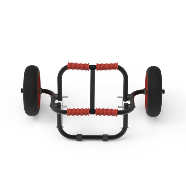 Bend Kayak Canoe Boat Carrier Rack Dolly Trailer Trolley Transport Cart Wheel