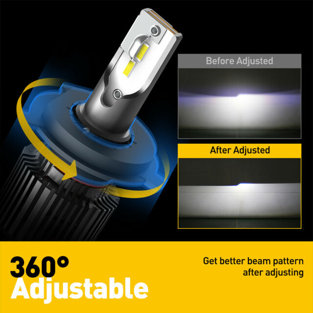AUXITO H4 9003 LED Headlight Bulbs Hi Low Beam Conversion Kit 6000K White Canbus