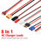 8 IN 1 RC Lipo Battery Charging Multi Charger Plug Connector Adapter Lead Cable
