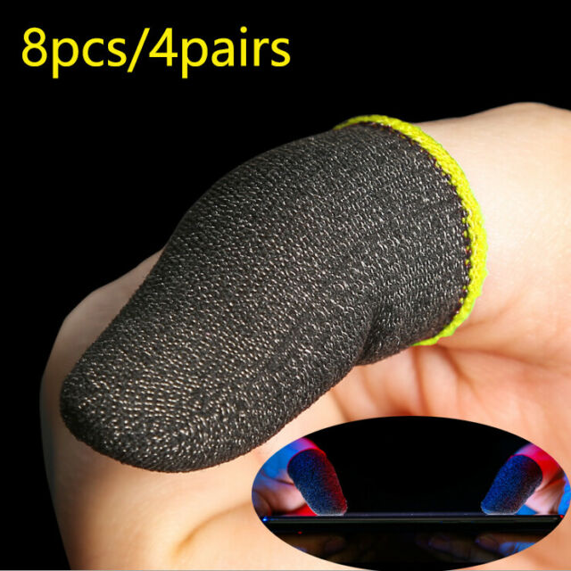 4 Pairs/8PCS Mobile Phone Game Gaming Gloves Touch Screen Thumbs Finger Sleeves