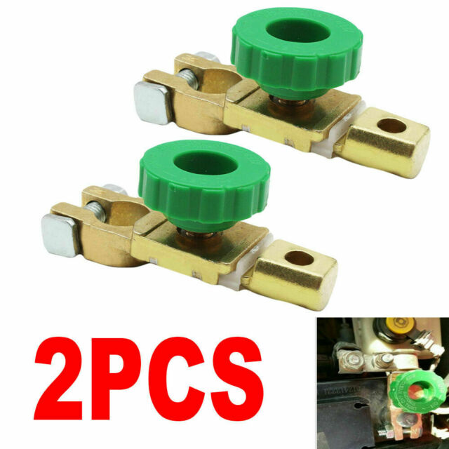 2x Car Boat Battery Terminal Quick Cut On Off Disconnect Master Kill Switch Fast