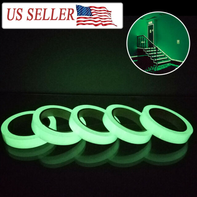 2PC Luminous Tape Self Adhesive Glow In The Dark Wall Sticker Fluorescent Light