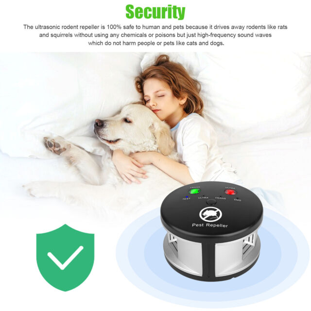 360° Ultrasonic Repellent Pest Rat Mice Rodent Repeller Electronic Control Home