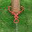 Skidding Tongs with Ring Red 25 Inch Steel Log Lifting Dragging Log Tongs