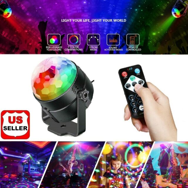 Disco Party Lights Strobe Led Dj Ball Sound Activated Bulb Dance Lamp Decoration