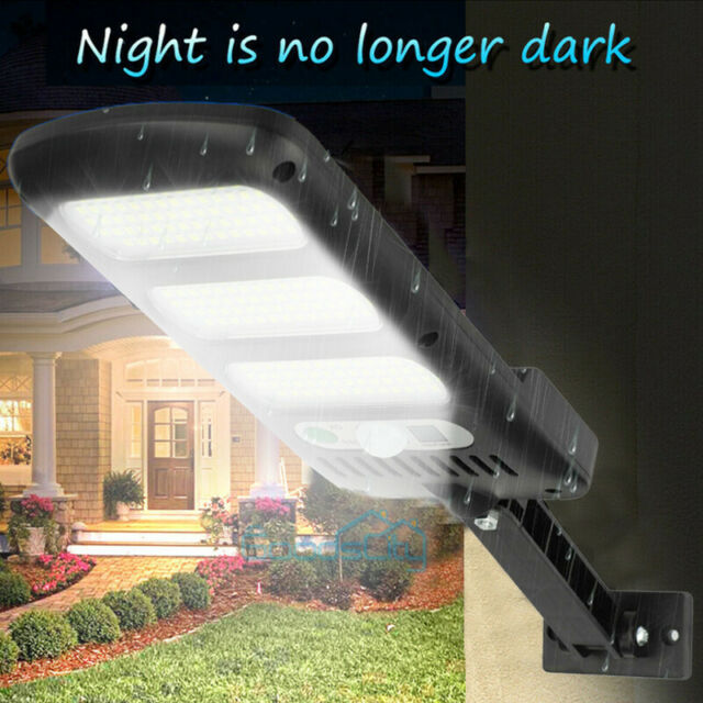 4300LM 213LED Outdoor Solar Street Wall Light Sensor PIR Motion LED Lamp+Remote