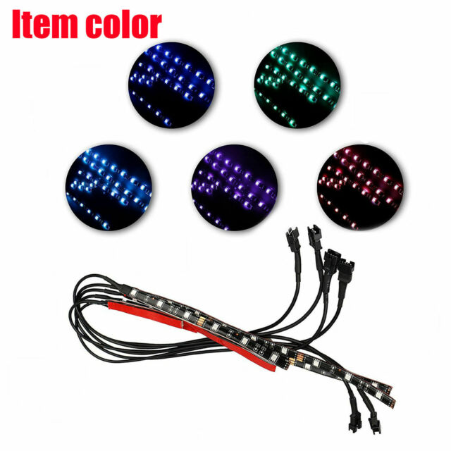 6X Motorcycle led lights Wireless Remote 18 color Neon Glow Light Strips Kit US