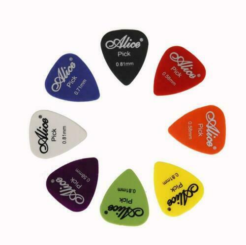 100Pc Guitar Picks Acoustic Electric Plectrum Celluloid 0.58 0.71 0.81 0.96 1.2