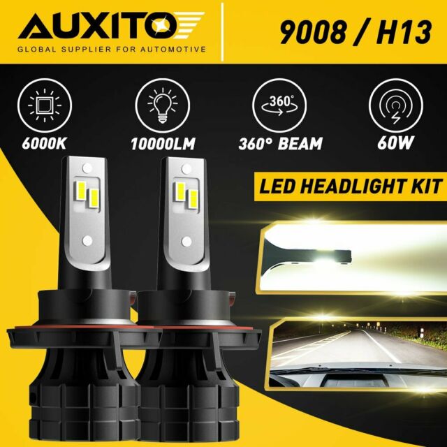 AUXITO H13 9008 LED Headlight Bulbs for Ford F-150 2004-2014 High Low Beam 6000K