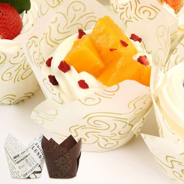 Tulip Baking Paper Cupcake Muffin Liners Holders Cupcake Wrapper Pack of 200