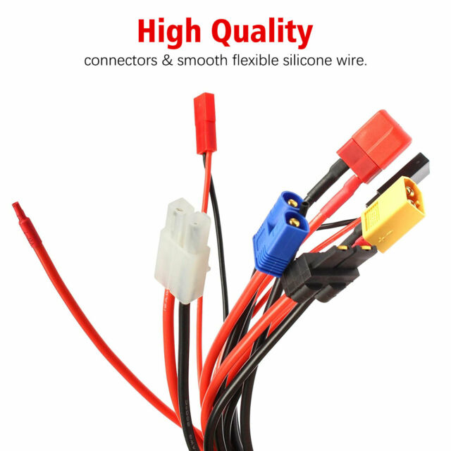 8 IN 1 RC Lipo Battery Charging Multi Charger Plug Connector Adapter Lead Cable