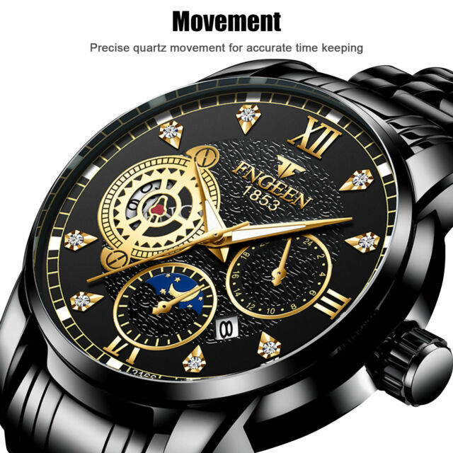 Waterproof Men's Watch Stainless Steel Quartz Luminous Classic Wristwatch Luxury