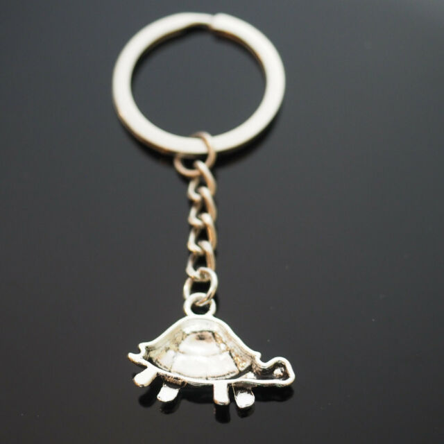 Cute Turtle Sea Tortoise Charm Pendant 19x27mm Keychain Gift Key Chain