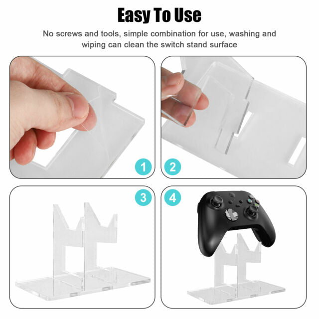 Universal Clear Game Controller Stand Holder for Xbox One/360 Switch PS3 PS4 PS5