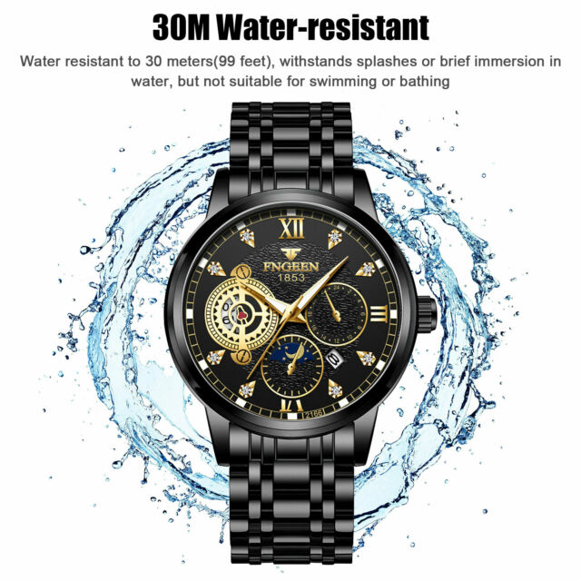 Waterproof Men's Watch Stainless Steel Quartz Luminous Classic Wristwatch Luxury