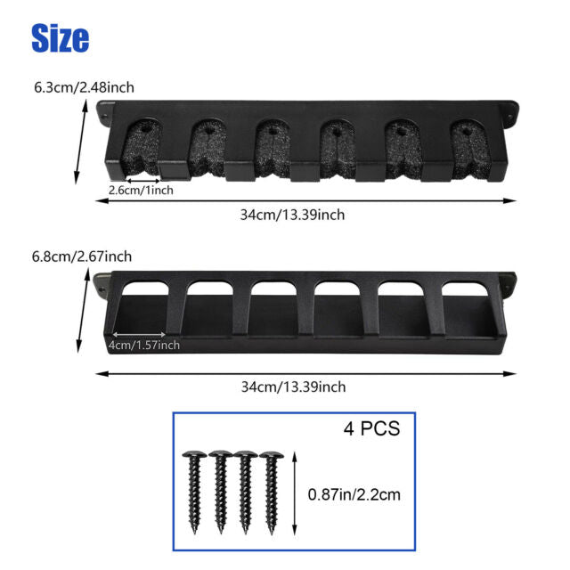 Fishing Rod Rack Vertical Holder Horizontal Wall Mount Boat Pole Stand Storage