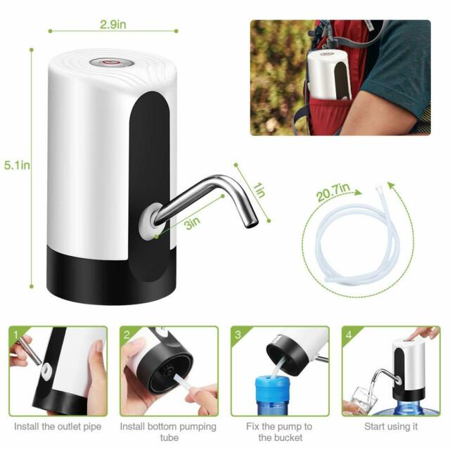 Water Bottle Switch Pump Electric Automatic Universal Dispenser 5 Gallon USB New