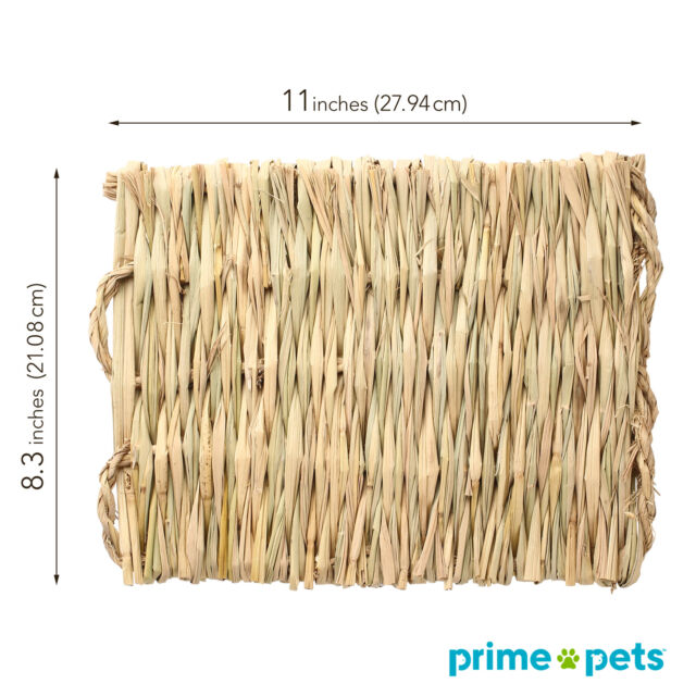 3 Grass Mat Woven Bed Mat for Small Animal Bunny Bedding Nest Chew Toy Bird Play