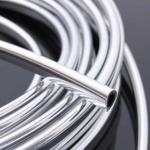 49FT Chrome Car Door Edge Molding Trim  Seal Strip Scratch Protector Guard Decor