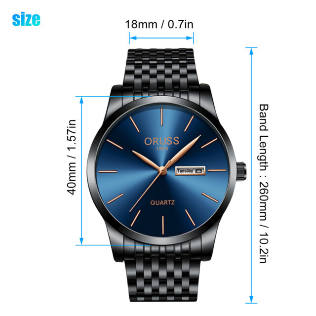 Men's Watch Relojes De Hombre Stainless Steel Quartz Luxury Classic Watches Gift