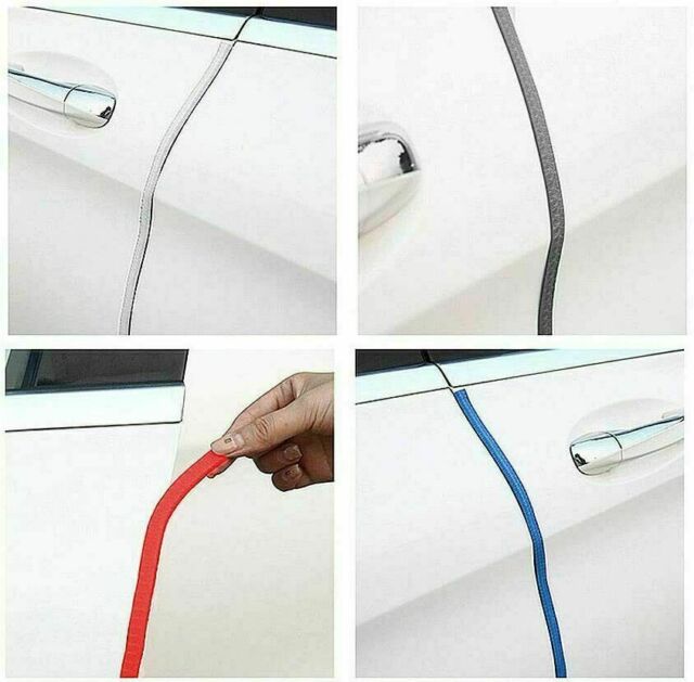 10FT Car Door Trim Red  Moulding Edge Guard Scratch Metal Rubber Seal Protector