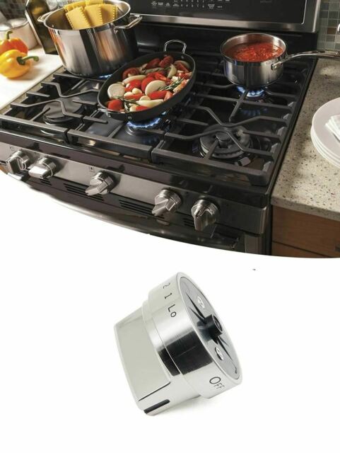 Stainless Steel Control Knob Compatible with GE Gas Range Stove WB03X24818