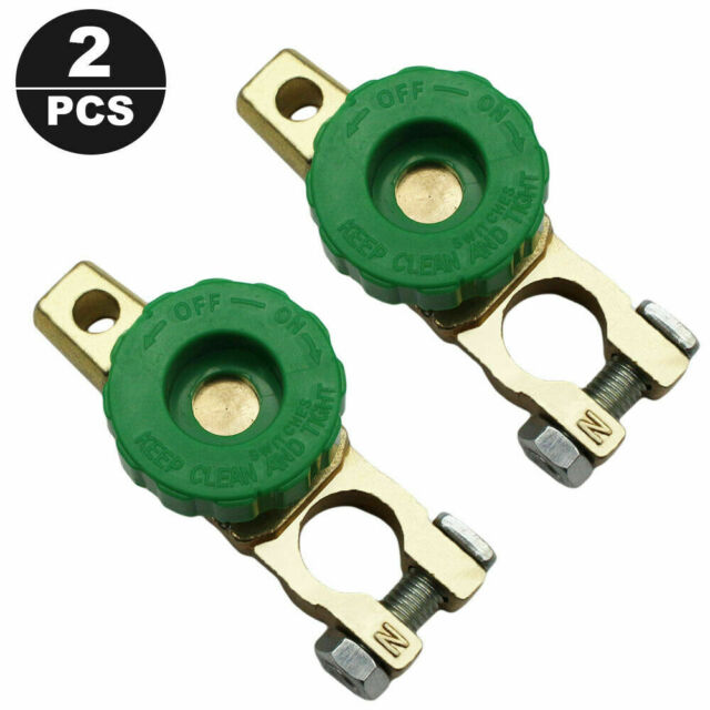 2x Car Boat Battery Terminal Quick Cut On Off Disconnect Master Kill Switch Fast