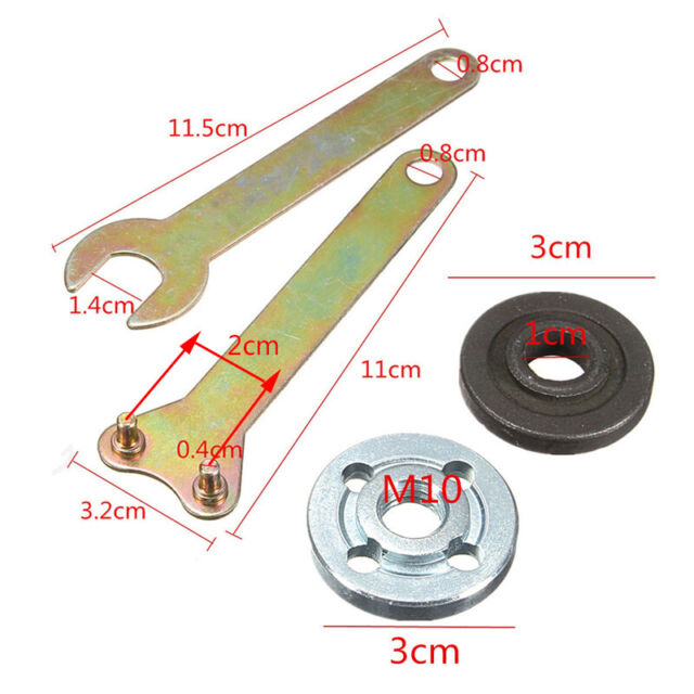 Metal Grinder 100 Flange Lock Nut & Spanner Dewalt Milwaukee Makita 10mm Spindle