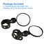 2Packs Mini Rotaty Round Handlebar Glass Rear View Mirror for Road Bike Bicycle